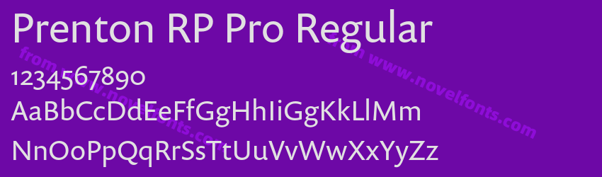 Prenton RP Pro RegularPreview Prenton RP Pro RegularPreview