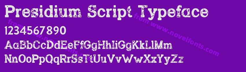 Presidium Script TypefacePreview Presidium Script TypefacePreview