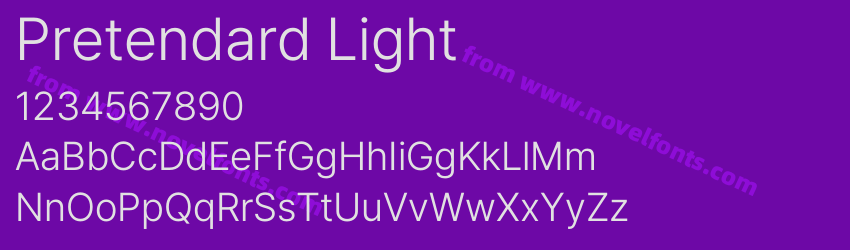 Pretendard LightPreview Pretendard LightPreview