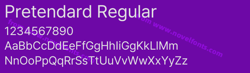 Pretendard RegularPreview Pretendard RegularPreview