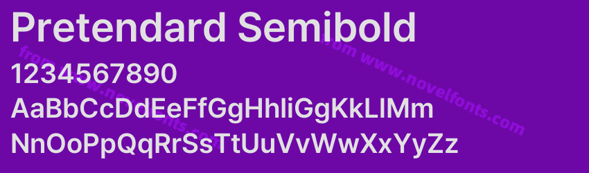 Pretendard SemiboldPreview Pretendard SemiboldPreview