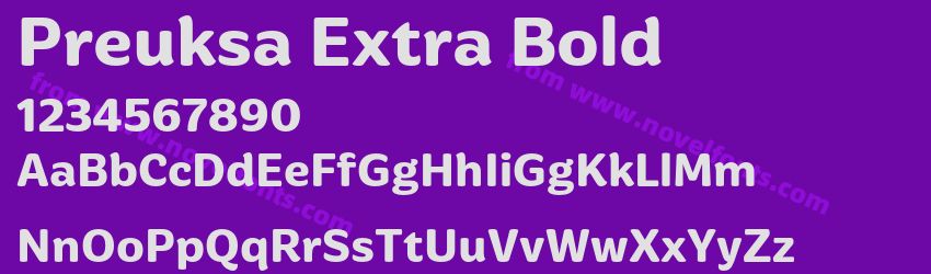 Preuksa Extra BoldPreview Preuksa Extra BoldPreview