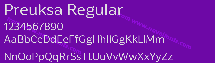 Preuksa RegularPreview Preuksa RegularPreview
