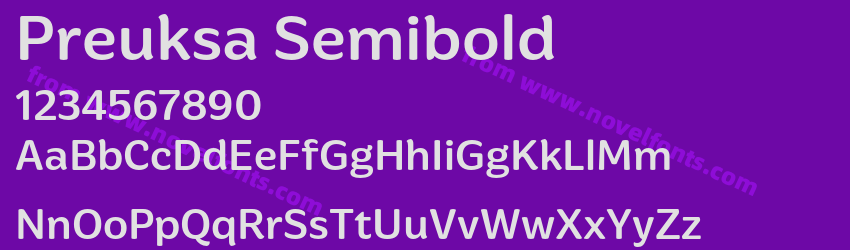 Preuksa SemiboldPreview Preuksa SemiboldPreview