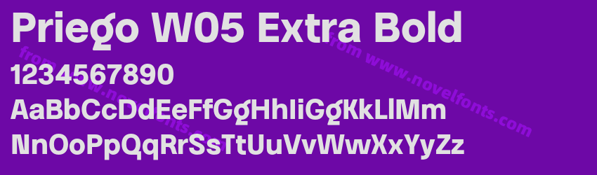 Priego W05 Extra BoldPreview Priego W05 Extra BoldPreview