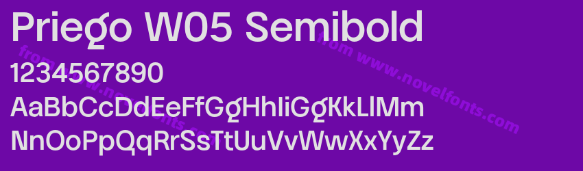 Priego W05 SemiboldPreview Priego W05 SemiboldPreview
