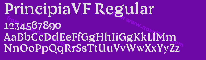 PrincipiaVF RegularPreview PrincipiaVF RegularPreview