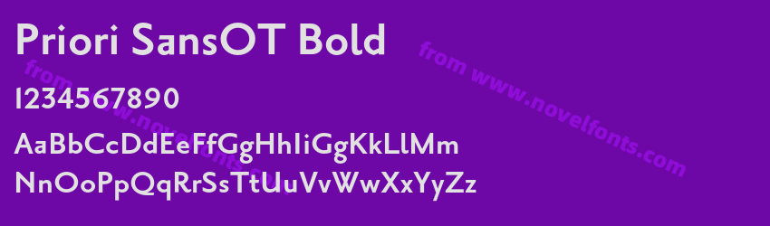 Priori SansOT BoldPreview Priori SansOT BoldPreview