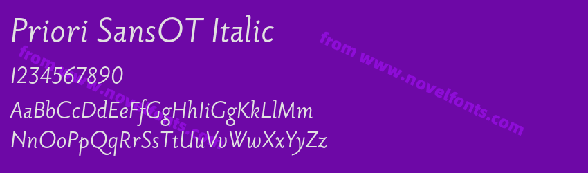 Priori SansOT ItalicPreview Priori SansOT ItalicPreview