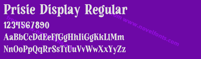 Prisie Display RegularPreview Prisie Display RegularPreview