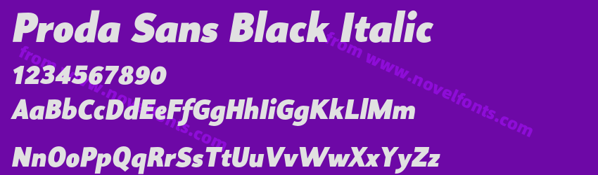 Proda Sans Black ItalicPreview Proda Sans Black ItalicPreview