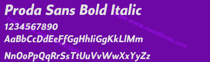 Proda Sans Bold ItalicPreview Proda Sans Bold ItalicPreview