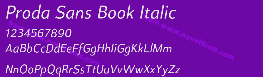 Proda Sans Book ItalicPreview Proda Sans Book ItalicPreview