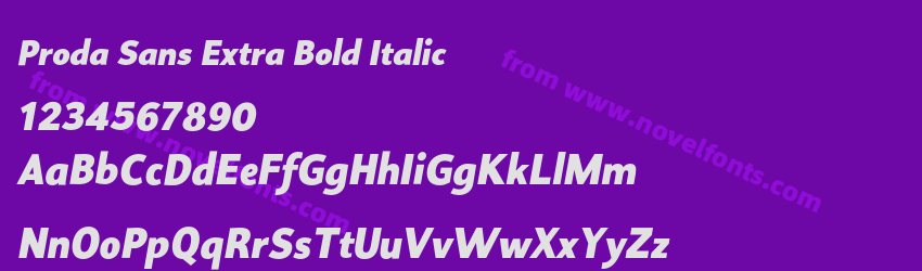 Proda Sans Extra Bold ItalicPreview Proda Sans Extra Bold ItalicPreview