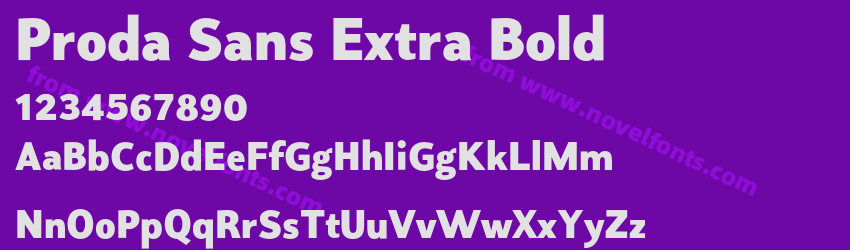 Proda Sans Extra BoldPreview Proda Sans Extra BoldPreview
