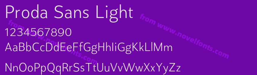 Proda Sans LightPreview Proda Sans LightPreview