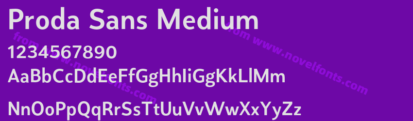 Proda Sans MediumPreview Proda Sans MediumPreview