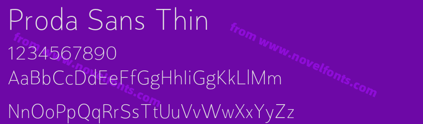 Proda Sans ThinPreview Proda Sans ThinPreview