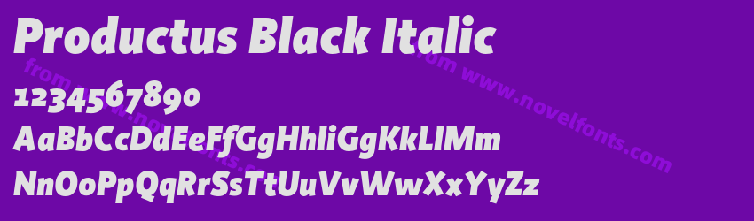 Productus Black ItalicPreview Productus Black ItalicPreview