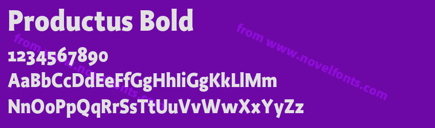 Productus BoldPreview Productus BoldPreview
