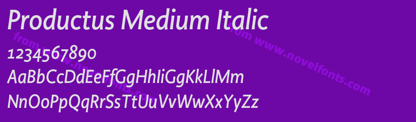 Productus Medium ItalicPreview Productus Medium ItalicPreview