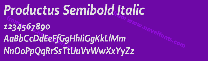 Productus Semibold ItalicPreview Productus Semibold ItalicPreview