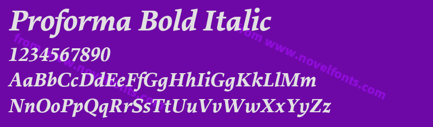 Proforma Bold ItalicPreview Proforma Bold ItalicPreview