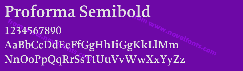 Proforma SemiboldPreview Proforma SemiboldPreview