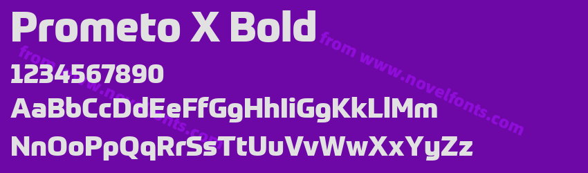 Prometo X BoldPreview Prometo X BoldPreview