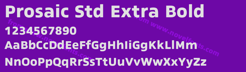 Prosaic Std Extra BoldPreview Prosaic Std Extra BoldPreview