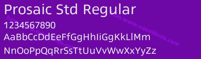 Prosaic Std RegularPreview Prosaic Std RegularPreview