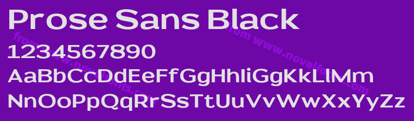 Prose Sans BlackPreview Prose Sans BlackPreview