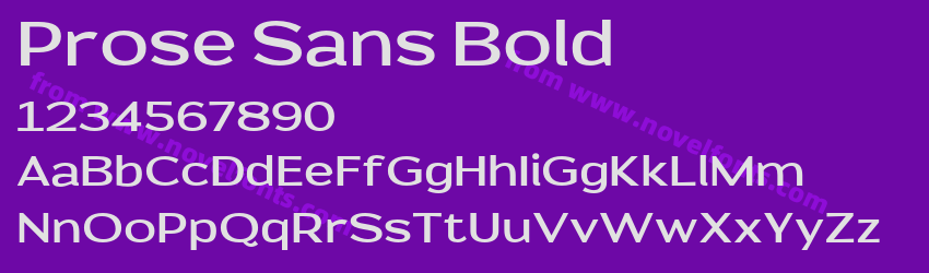 Prose Sans BoldPreview Prose Sans BoldPreview