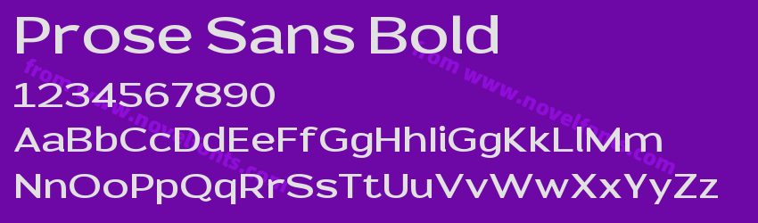 Prose Sans BoldPreview Prose Sans BoldPreview