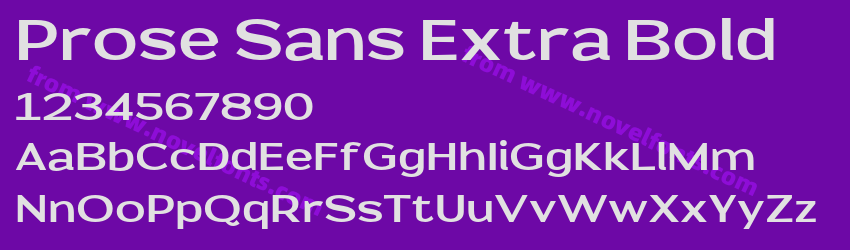 Prose Sans Extra BoldPreview Prose Sans Extra BoldPreview