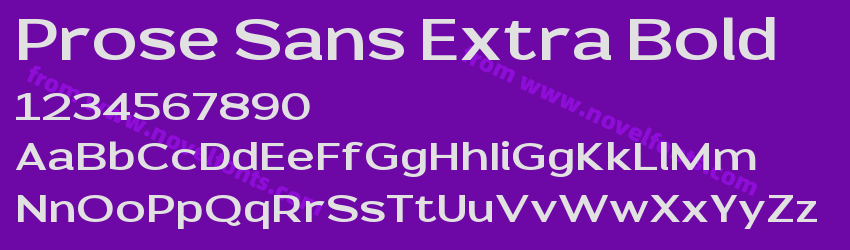 Prose Sans Extra BoldPreview Prose Sans Extra BoldPreview