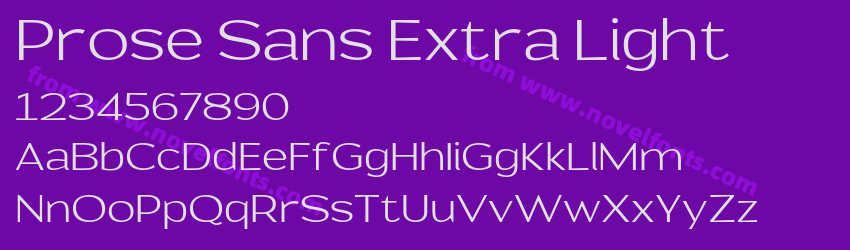 Prose Sans Extra LightPreview Prose Sans Extra LightPreview