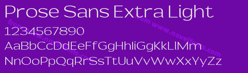 Prose Sans Extra LightPreview Prose Sans Extra LightPreview