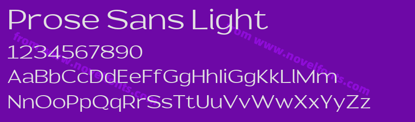 Prose Sans LightPreview Prose Sans LightPreview