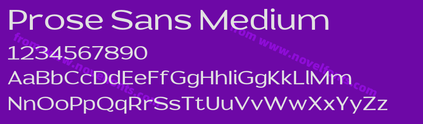 Prose Sans MediumPreview Prose Sans MediumPreview