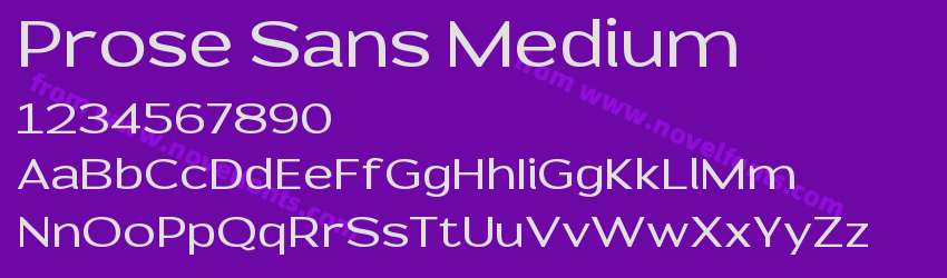 Prose Sans MediumPreview Prose Sans MediumPreview