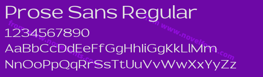 Prose Sans RegularPreview Prose Sans RegularPreview