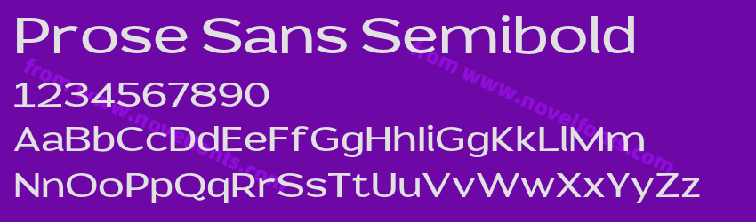 Prose Sans SemiboldPreview Prose Sans SemiboldPreview