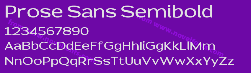 Prose Sans SemiboldPreview Prose Sans SemiboldPreview