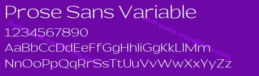 Prose Sans VariablePreview Prose Sans VariablePreview