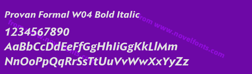 Provan Formal W04 Bold ItalicPreview Provan Formal W04 Bold ItalicPreview
