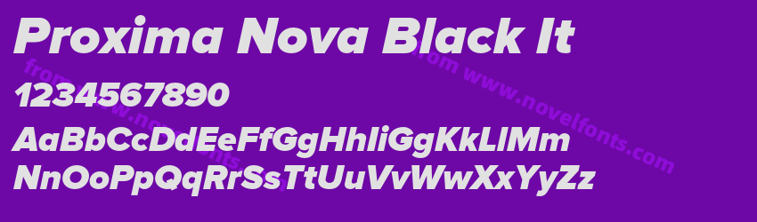 Proxima Nova Black ItPreview Proxima Nova Black ItPreview