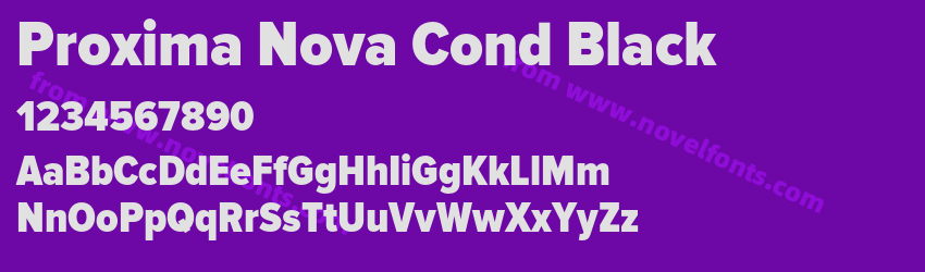 Proxima Nova Cond BlackPreview Proxima Nova Cond BlackPreview