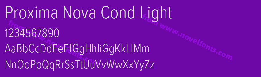 Proxima Nova Cond LightPreview Proxima Nova Cond LightPreview