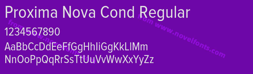 Proxima Nova Cond RegularPreview Proxima Nova Cond RegularPreview